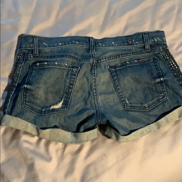7 for all man kind jean shorts - Picture 3 of 4